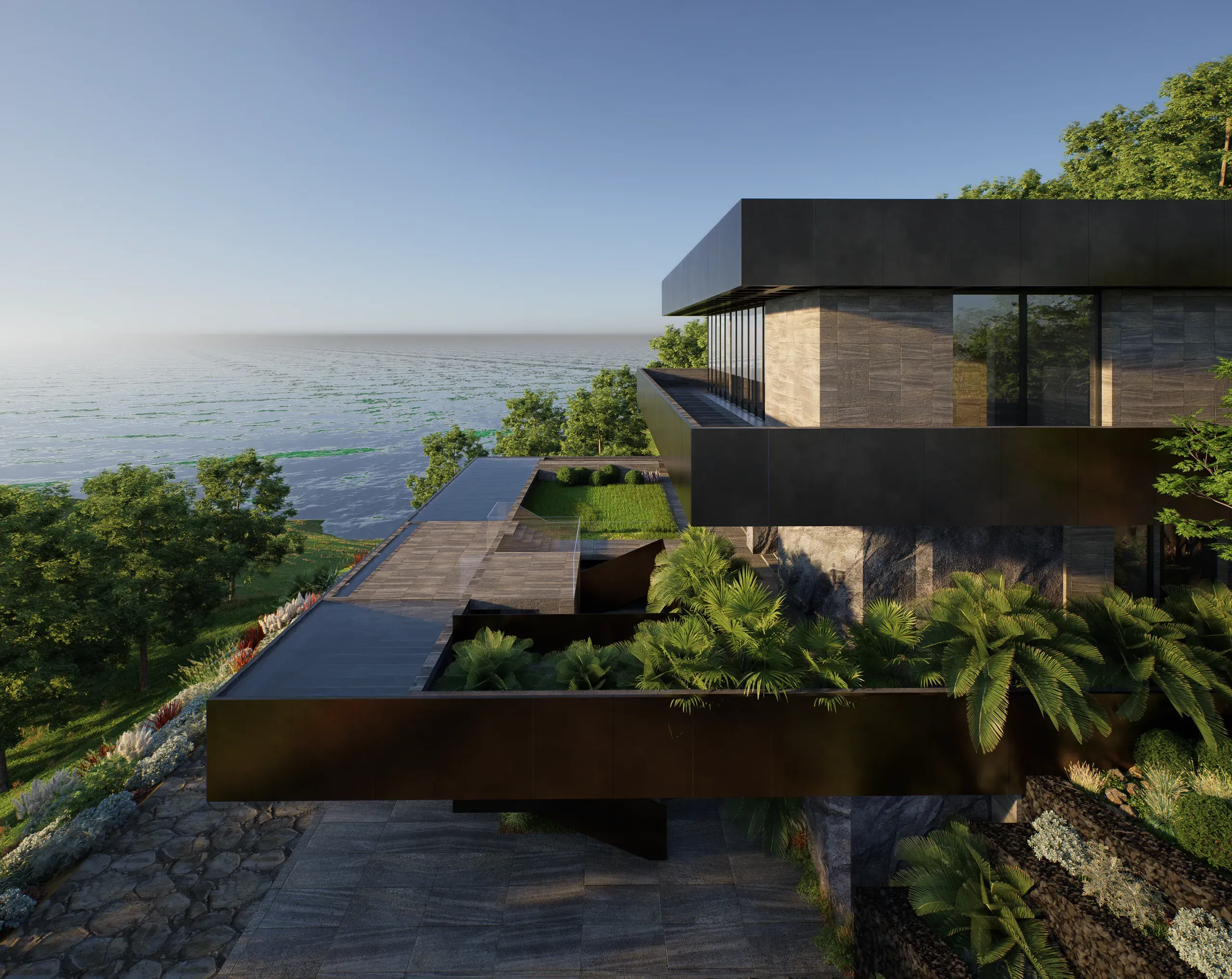 Approach — Stone Pavilion